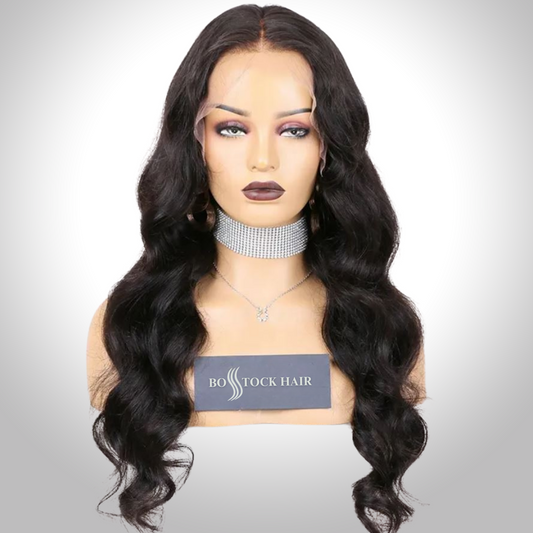 NOVA Wavy hd lace wig deep bleached knots transparent hd lace brazilian human hair wig