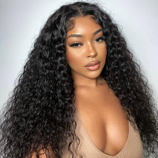 KENNEDY Natural black Water Wave 100% Brazilian Remy