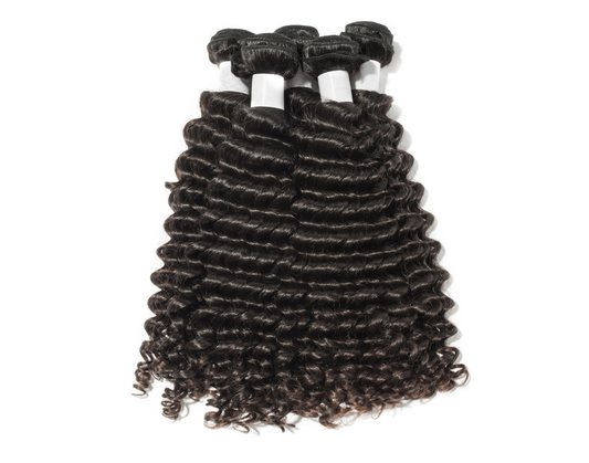 BRENDA Grade 12A Deep Wave 100% Unprocessed Virgin Brazilian Hair Spanish Curly Human Hair Extensions