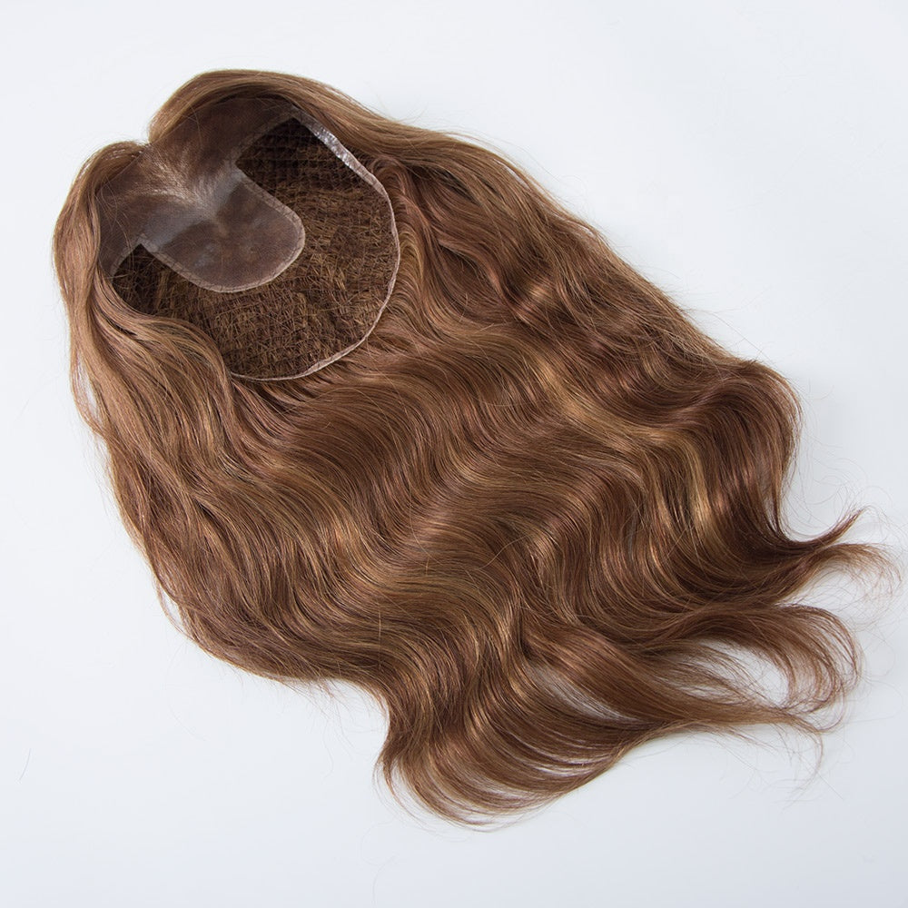 Deanna Brown 12A Grade Cuticle Aligned 100% European Virgin Hair Topper