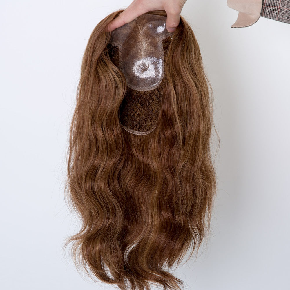 Deanna Brown 12A Grade Cuticle Aligned 100% European Virgin Hair Topper