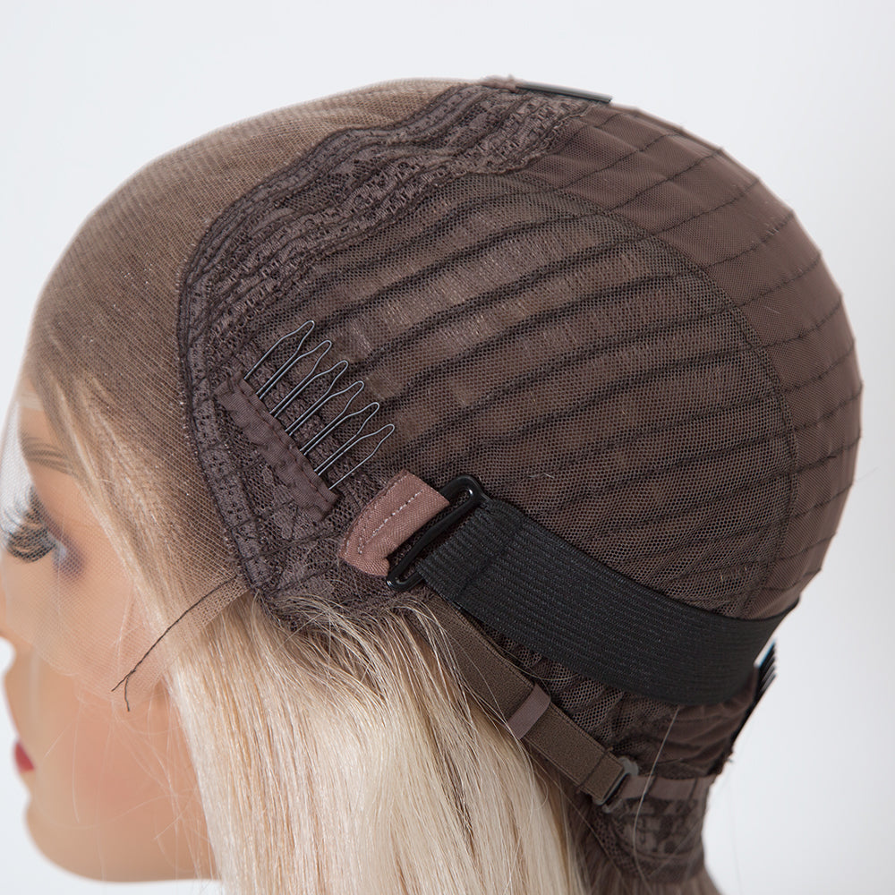 ADELE Blonde Highlights Single Knots Grade 12 A European Virgin Remy Hair