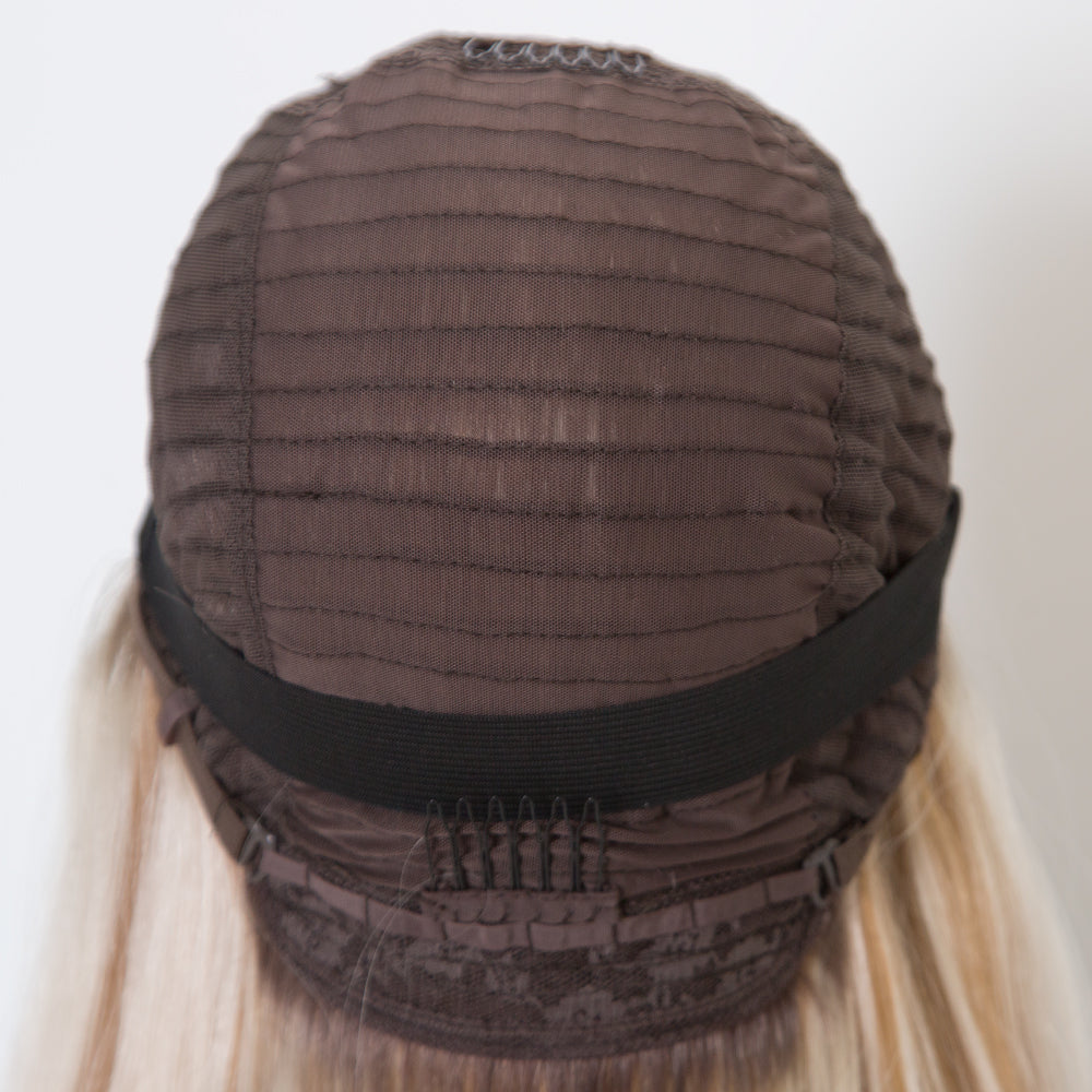 ADELE Blonde Highlights Single Knots Grade 12 A European Virgin Remy Hair