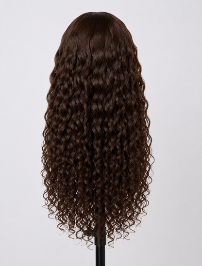 RICKY Customizable PU Perimeter Full Lace Wig | #4 Curly 100% European Virgin Human Hair