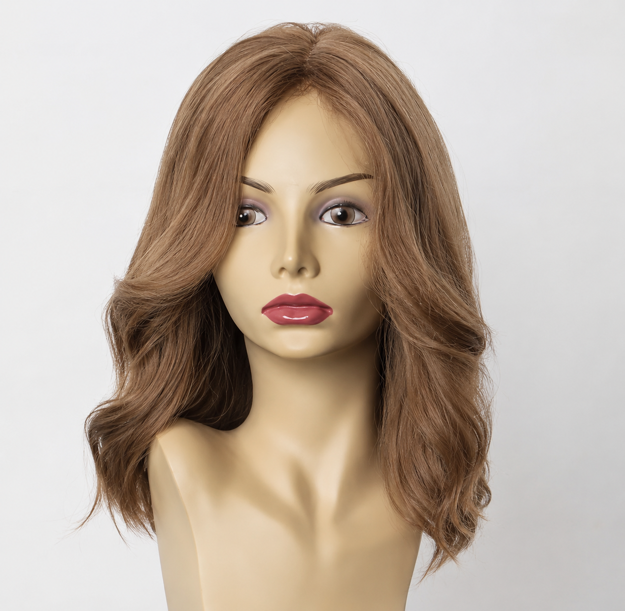 LESLIE Blonde with Highlights Silk Top Kosher Wig | 8A Grade Cuticle Aligned 100% Virgin Brazilian Human Hair