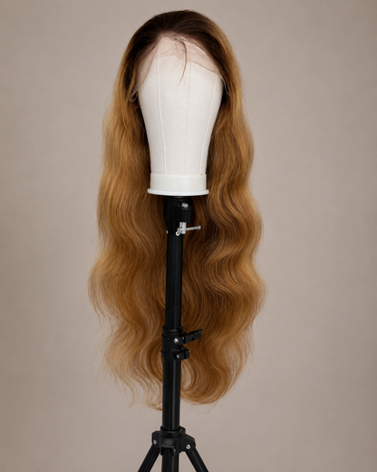 STACEY Rooted Blonde #27 Wig | Grade 10A 100% Virgin Brazilian Remy Hair