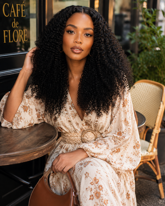 FATIMA 3C Curly 5x5 Invisible HD Lace Wig | 100% Virgin Brazilian Remy Hair