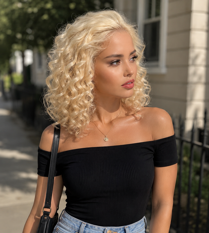 VALENCIA Platinum Blonde Bob HD Lace Wig | Grade 12A 100% Virgin European Hair