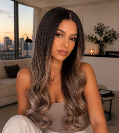 DEMI Glueless HD Lace Frontal Wig | Raw Virgin Brazilian Remy Hair | Cuticle Aligned
