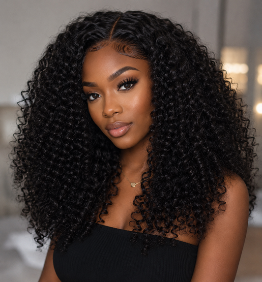 TAHLIA Afro Kinky Curl Lace Wig | 100% Indian Virgin Human Hair | 250% Density