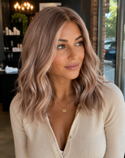 AMELIA Blonde Balayage Wavy Bob