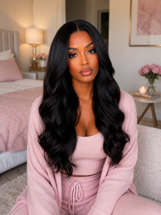 BRITTANY  100% Indian Virgin Remy Hair Hand-Tied, Gorgeous Wavy