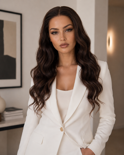 JOURNEE Grade 12A 100% Virgin European Hair Swiss Lace Fully Hand Tied Curly Hair