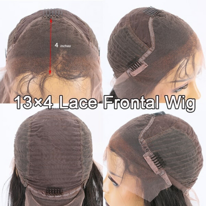 Calista Silk top 13*4 lace front wigs in natural black color human remy hair