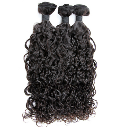 Indian Virgin Hair Loose Curl A Lace Frontal With 3 Bundles Deal
