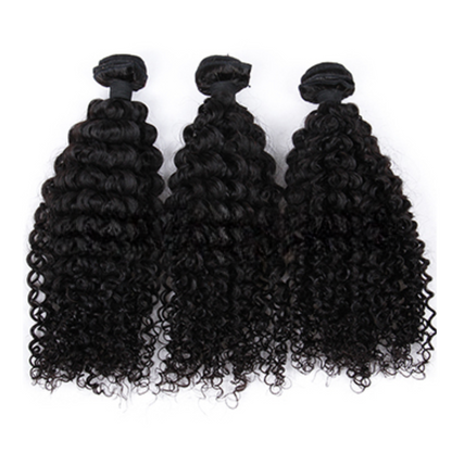 Indian Virgin Human Hair Water Wave A Lace Closure With 3 Bundles Deal