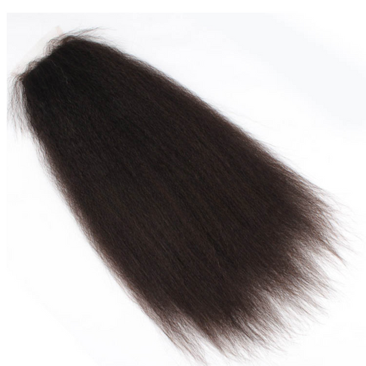 Transparent HD Lace 5×5 inches Lace Closures, Kinky Straight Indian Remy Hair, Pre-plucked Hairline