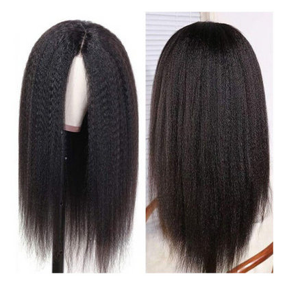 Willow Lace Front Middle Part Blowout Kinky Straight Indian Remy Human Hair
