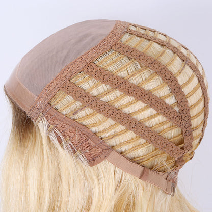 Ombre blonde color mono front lace wig in stock breathable wig r