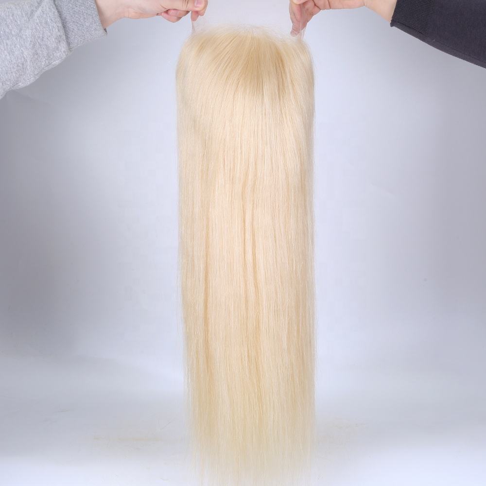 KYLIE Grade 8A 100% European virgin hair  HD Transparent Lace Front Wig 613 Blonde