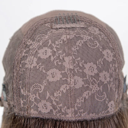 SARAH 12A Grade 100% Virgin European Remy Silk top medical wig flower lace base