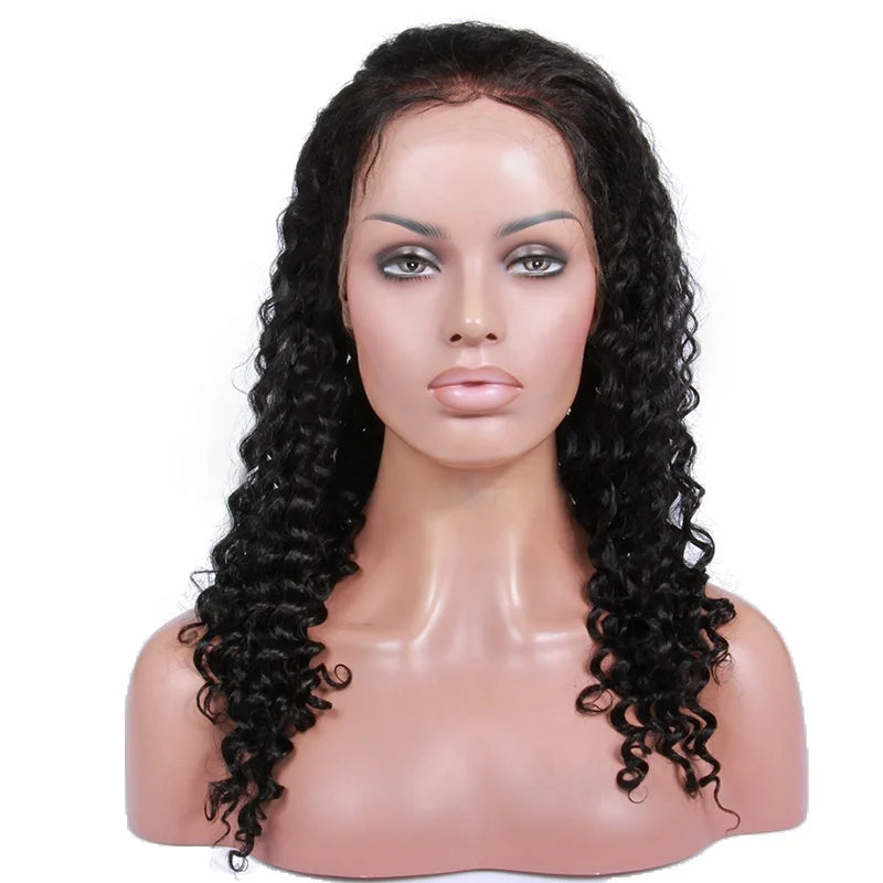 Skylar Deep Curly Full Lace Wig Invisible Knots 4X4  Silk Top 12A Grade Cuticle Aligned 100% Raw Virgin Brazilian Hair