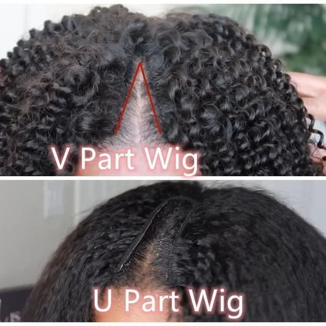 Emilie Grade 12A 100% Virgin Brazilian Human Hair V-Part Wig