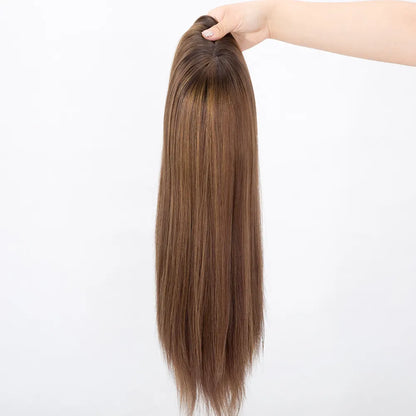 SARAH 12A Grade 100% Virgin European Remy Silk top medical wig flower lace base
