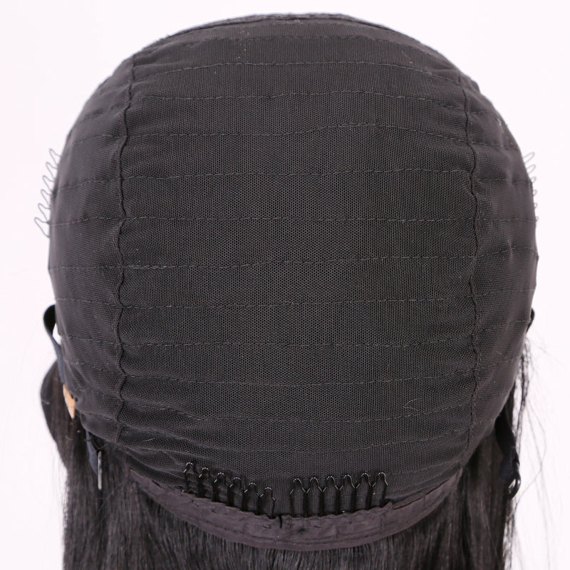 wholesale and cheap Virgin Cuticle Aligned Hair Head band Wig For Black Women natural color Headbands Wig Human Hair