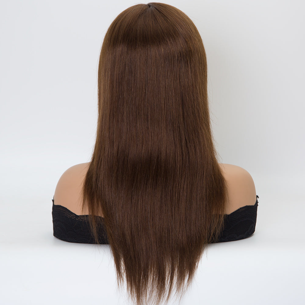 HEATHER  5x5 inch Silk Top 100% European Virgin Hair Medical Wig