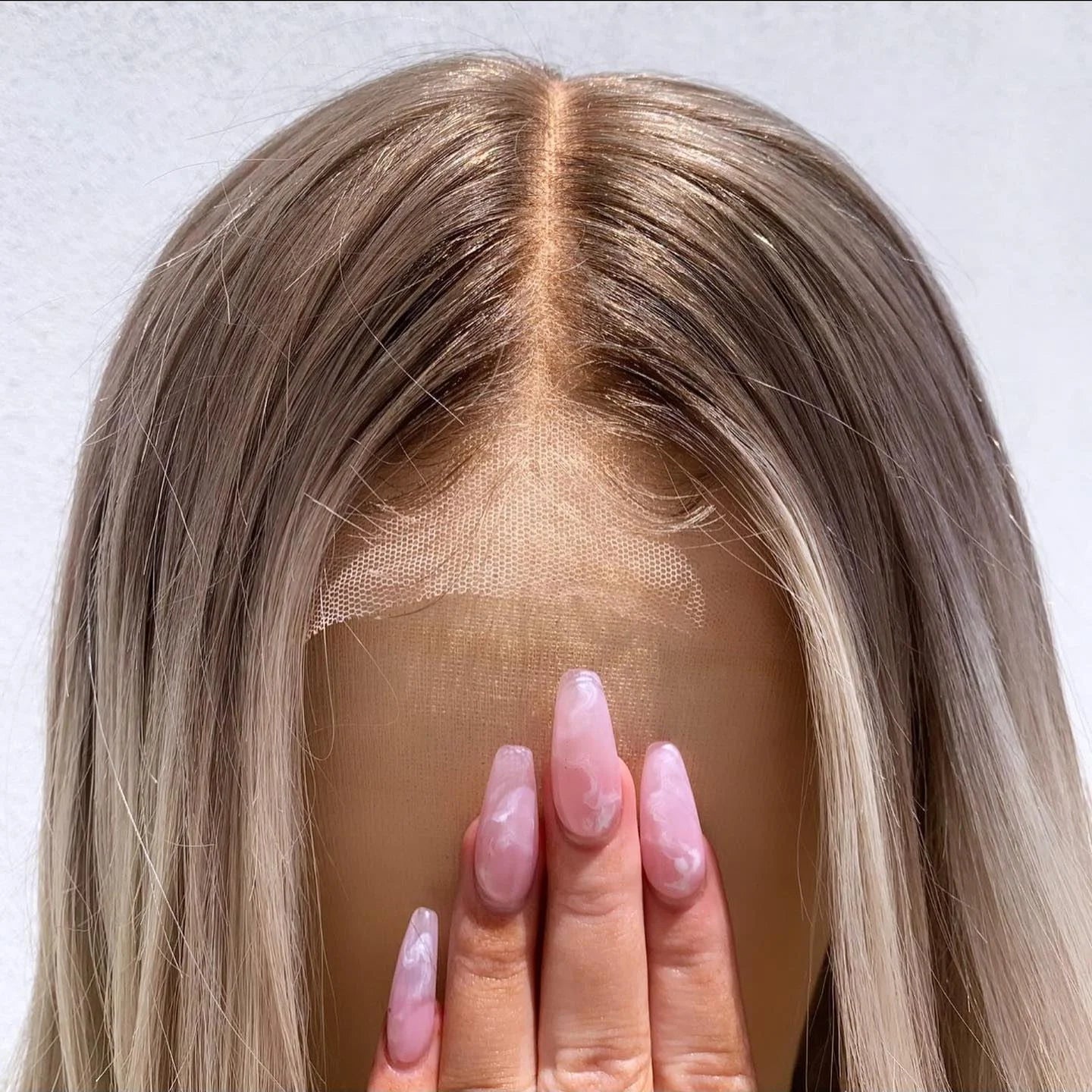 Porsha Customizable Dark Ash Blonde HD Glueless Loose Wave Ombre 12A Grade Cuticle Aligned 100% Virgin Brazilian Hair
