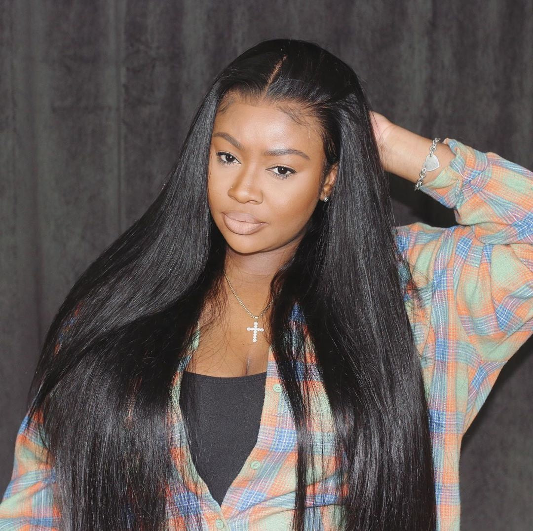 LALA yaki straight 360 lace front wig factory wholesale price brazilian virgin hair human hair wigs bone straight wigs