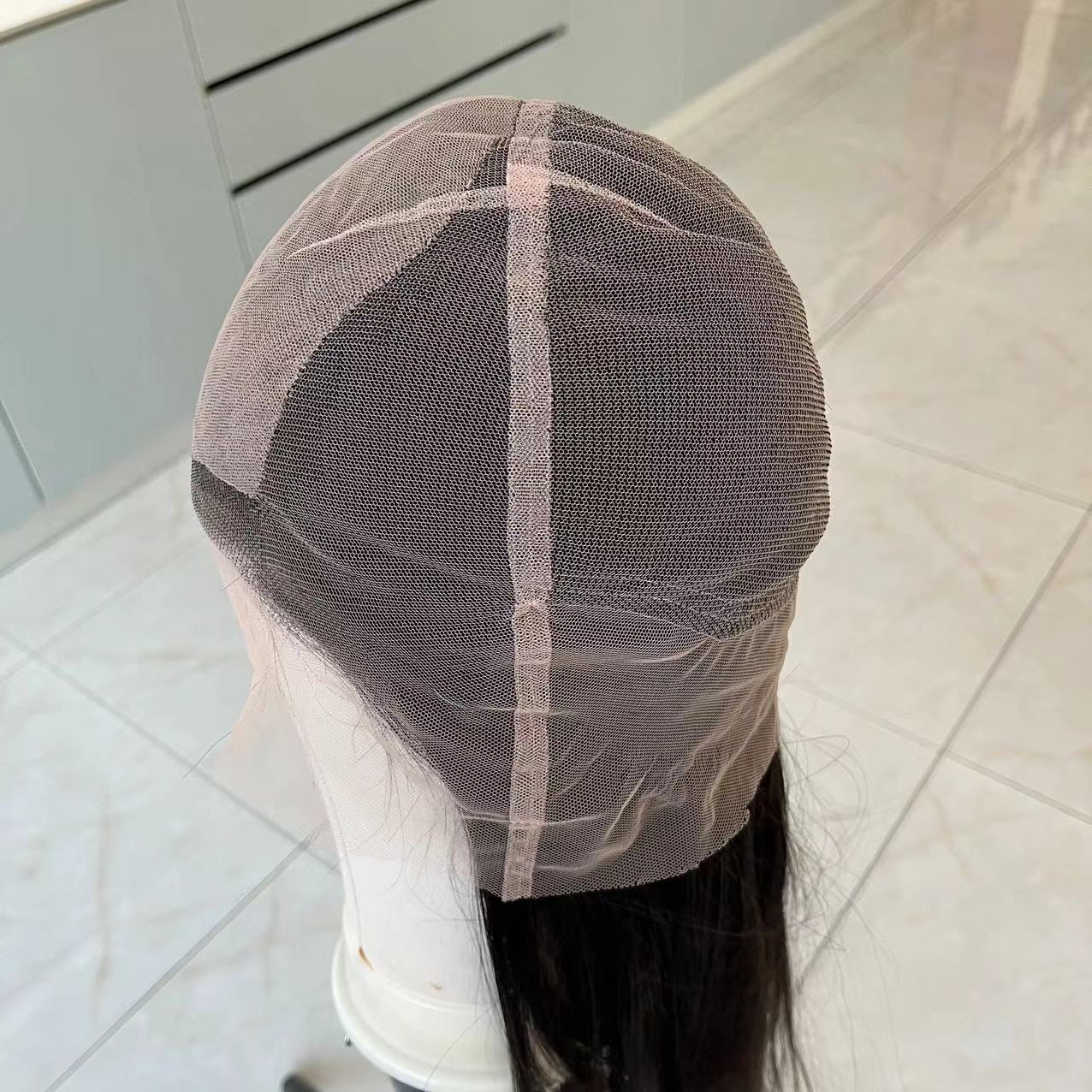 silk top full handtied lace wig 16 inch natural color human hair wig