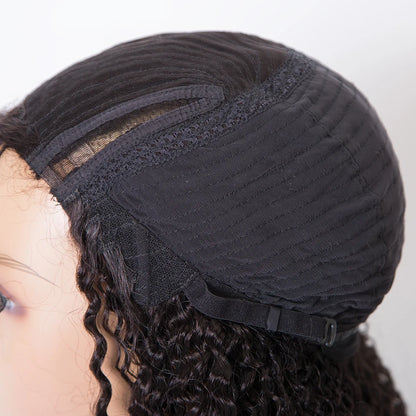 DAPHNE 100% Virgin Human Hair Curly V Part Wig  Natural Color
