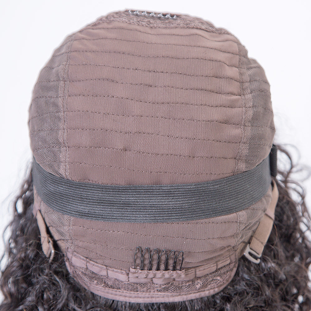 full machine made curly human hair wigs