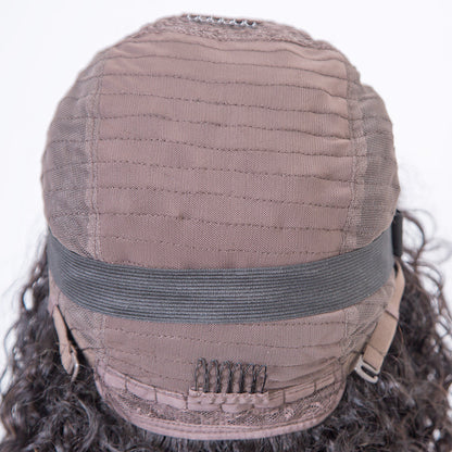 full machine made curly human hair wigs