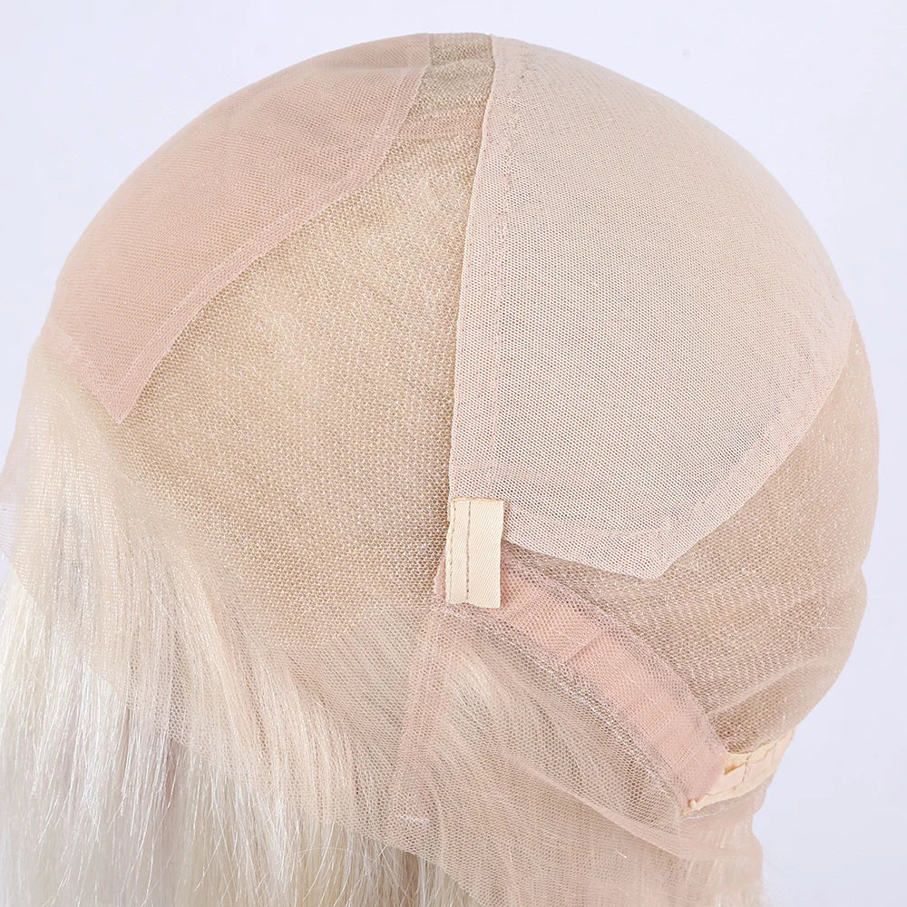 Barbie Blonde Short Hair Silk Top Glueless 12A Grade Cuticle Aligned 100% European Virgin Hair Pre plucked Hairline