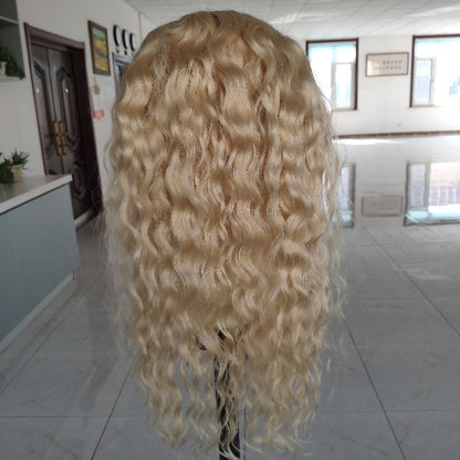 Marsha Curly 12A Grade 100% Virgin European Human Hair Topper Full Hand Tied Mono Base