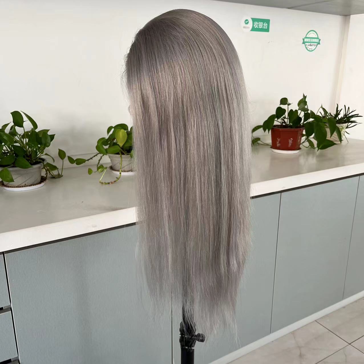 QUINN 18 Grey Grade 12A 100% European Virgin Human Hair HD Full Lace