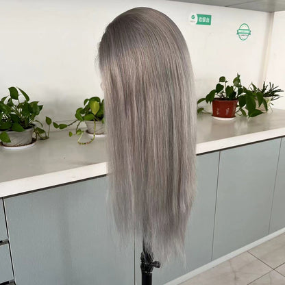 QUINN 18 Grey Grade 12A 100% European Virgin Human Hair HD Full Lace