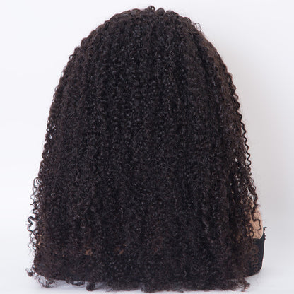 TATIANNA 20 inch Curly texture natural black single knots 13x6