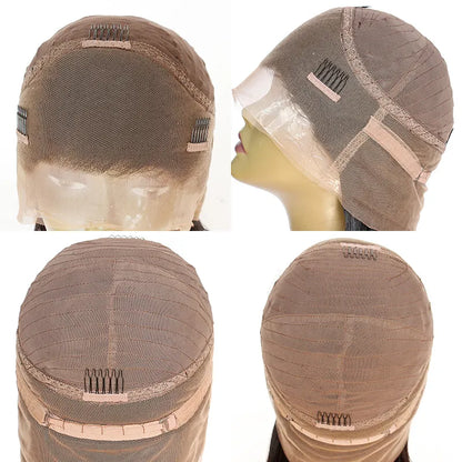 MIAMI 180% Heavy Density Peakmill Style Gorgeous Long Wavy Indian Remy Hair 4.5" Deep Middle Part 360 Lace Wig