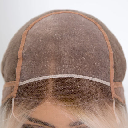 Dianne 14" Full Hand Tied Short Bob Wig Mono Top 12A Grade Quality cuticle Aligned 100% Virgin European Hair