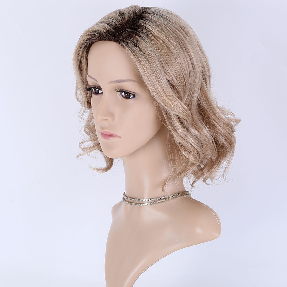 Bostock Hair Mono top high quality 4x4 5x5 half hand tied machine weft wave human hair