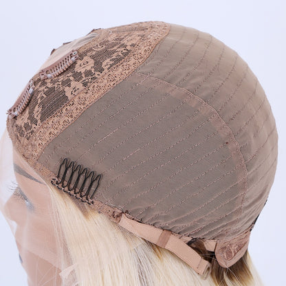 RAVEN U-part wig virgin european remy human hair roots blonde color