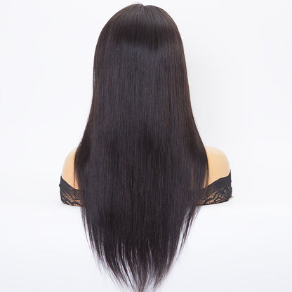 Calista Silk top 13*4 lace front wigs in natural black color human remy hair