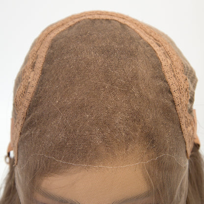 HALLE 14 inches Rooted Blonde Single Knots Hd Lace 100% Grade 12 A European Remy Hair