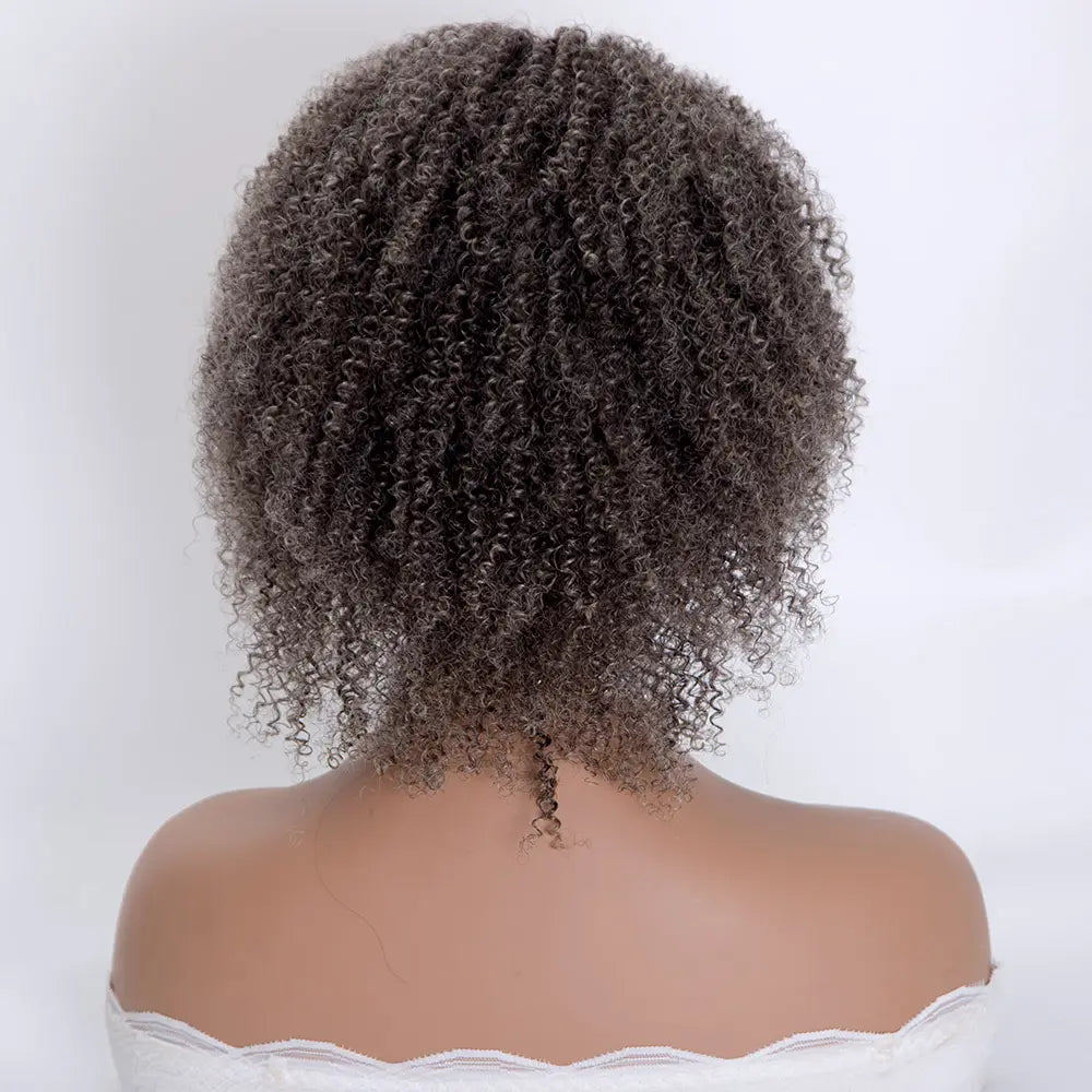 Gabrielle Natural Color Mix White Blonde Full Lace Curly 100% Indian Virgin Hair