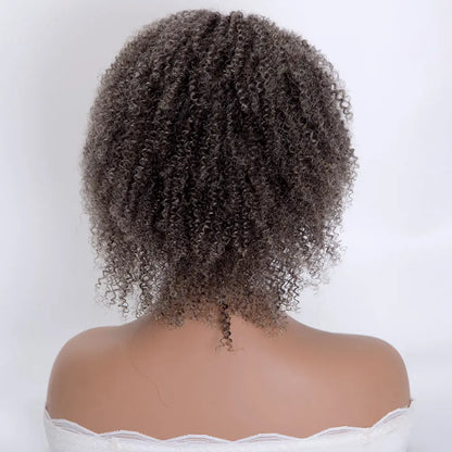 Gabrielle Natural Color Mix White Blonde Full Lace Curly 100% Indian Virgin Hair