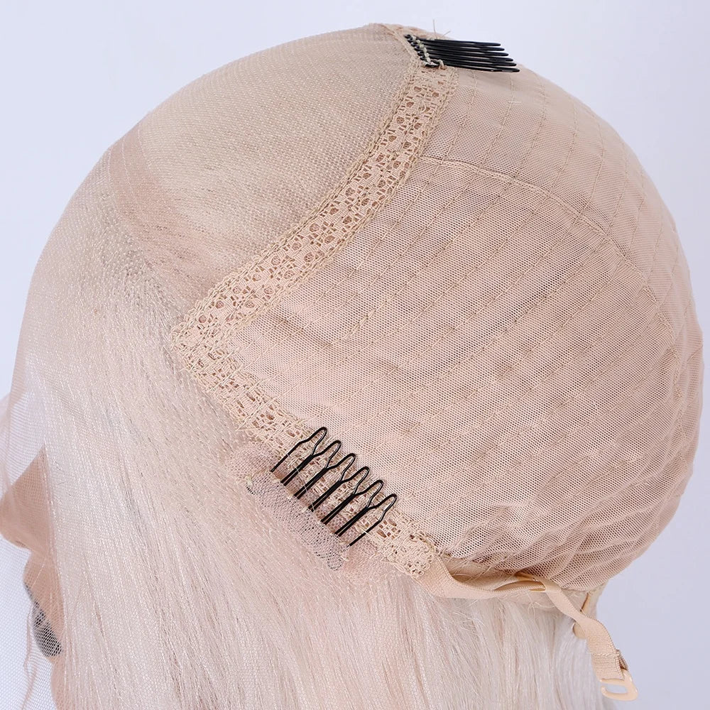 Porsha Customizable Dark Ash Blonde HD Glueless Loose Wave Ombre 12A Grade Cuticle Aligned 100% Virgin Brazilian Hair